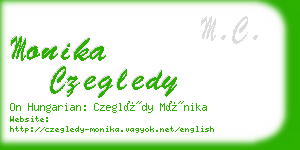 monika czegledy business card